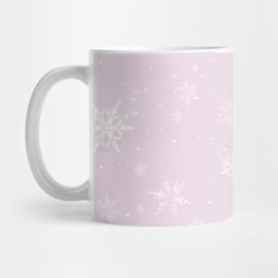 Snowy Christmas (baby pink) Mug